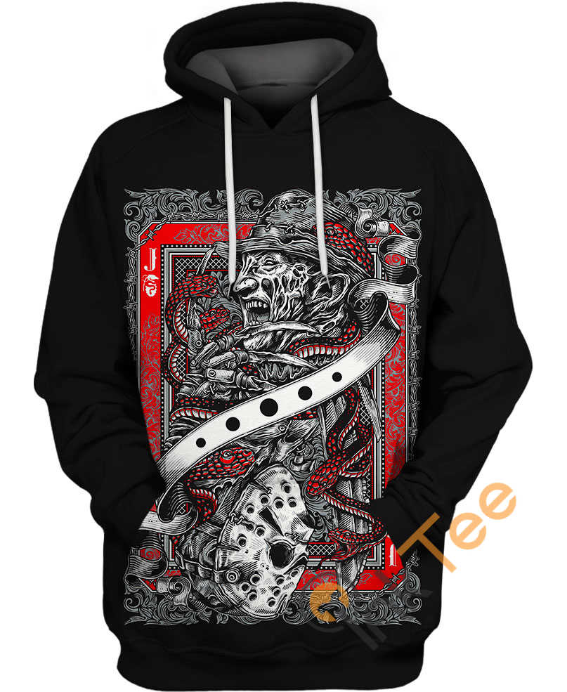 Freddy Jason Hoodie 3D With All Over Print, Horror Gifts For Men