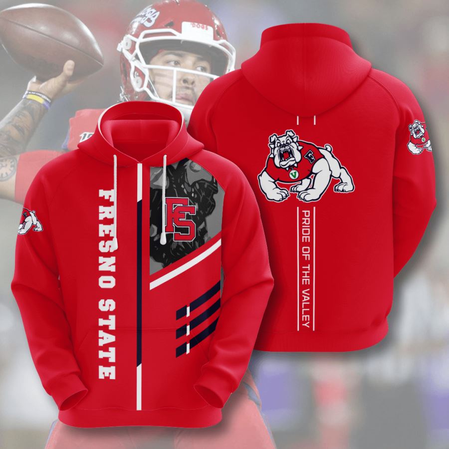 Fresno State Bulldogs Custom Hoodie 3D, All Over Print