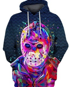 Friday 13Th Jason Voorhees Pop Portraits Halloween 3D Hoodie, Zipper Hoodie