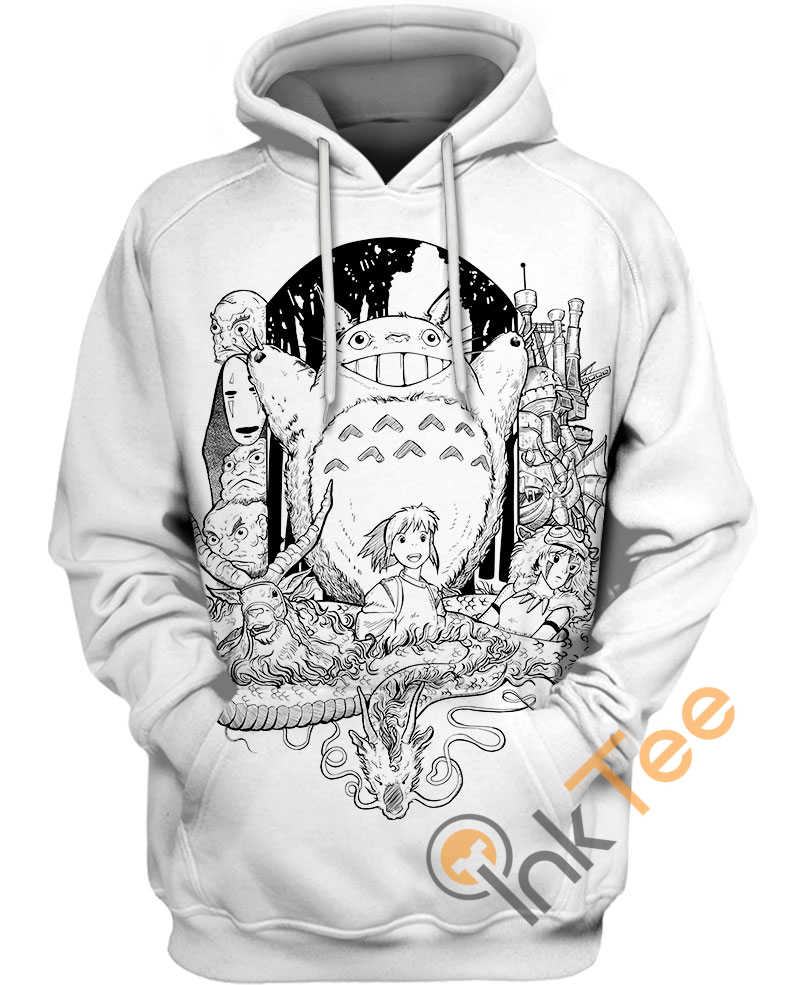 Friend Of The Forest - The Black And White Totoro 3D Hoodie