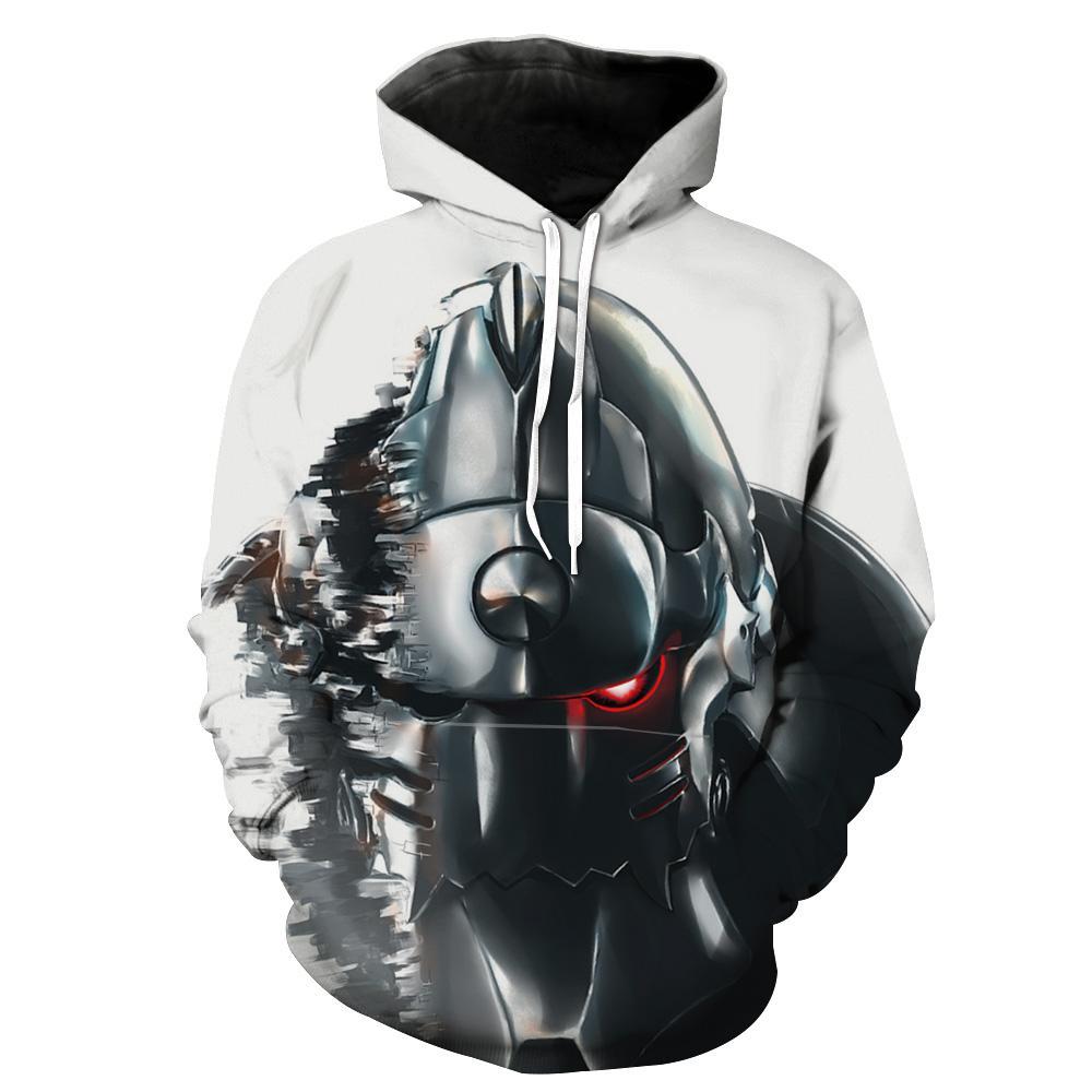 Fullmetal Alchemist Alphonse Elric Custom 3D Printed Hoodie, Custom 3D Hoodies
