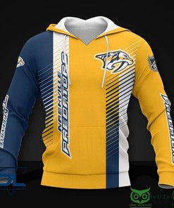 Fun And Cartoonish Nashville Predators Nhl Tom And Jerry 3D All Over Print Hoodie With Zip Up
