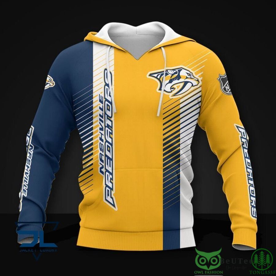 Fun And Cartoonish Nashville Predators Nhl Tom And Jerry 3D All Over Print Hoodie With Zip Up