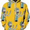 Funny Cartoon Cosplay Print Pullover With Front Pocket All Over Print Hoodie 3D, Graphic Design 