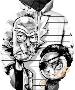 Funny Cartoon Cosplay Print Pullover With Front Pocket Hoodie 3D