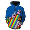 Funny Nyan Cat Meme Hoodie 3D, All Over Print 
