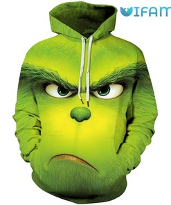 Funny The Grinch Christmas Gift Unisex 3D Hoodie, All Over Print 