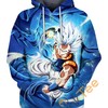 Fusion Of Goku And Vegeta Hoodie 3D, Dragon Ball Z Gifts For Men 