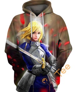 Future King Saber Hoodie 3D, Graphic Printful Design 