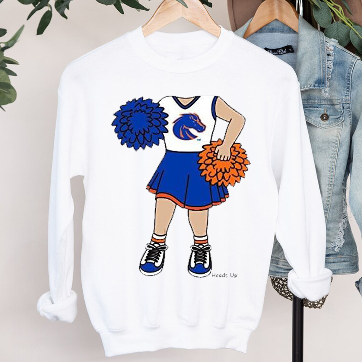 Future Tailgater Heads Up Cheerleader T-Shirt - Boise State Broncos