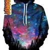 Galactic Valley Unisex 3D Hoodie, All Over Print 
