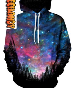 Galactic Valley Unisex 3D Hoodie, All Over Print 