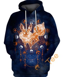 Galaxy Eevee Hoodie 3D, Pokemon Gifts For Men 