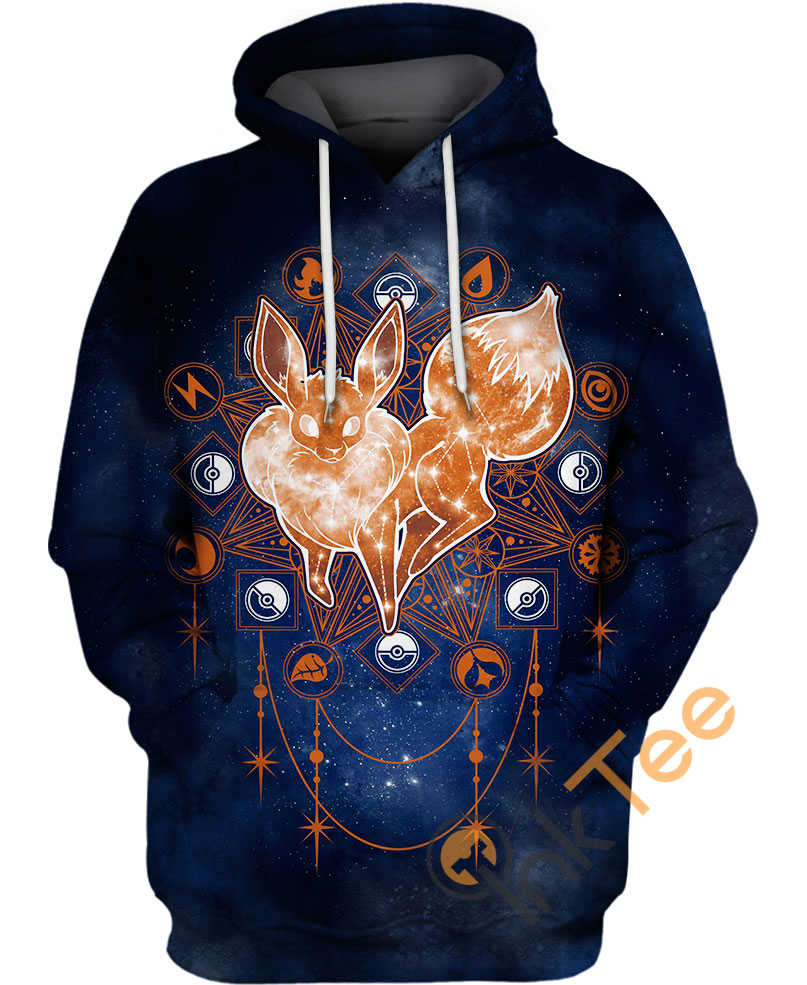 Galaxy Eevee Hoodie 3D, Pokemon Gifts For Men