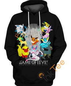 Game Of Eevee Hoodie 3D, Pokemon Gifts For Men 