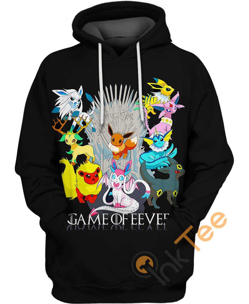 Game Of Eevee Hoodie 3D, Pokemon Gifts For Men