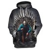 Game Of Throne Jason Voorhees Halloween 3D Hoodie, Zipper Hoodie 