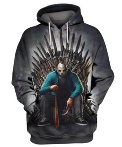 Game Of Throne Jason Voorhees Halloween 3D Hoodie, Zipper Hoodie 