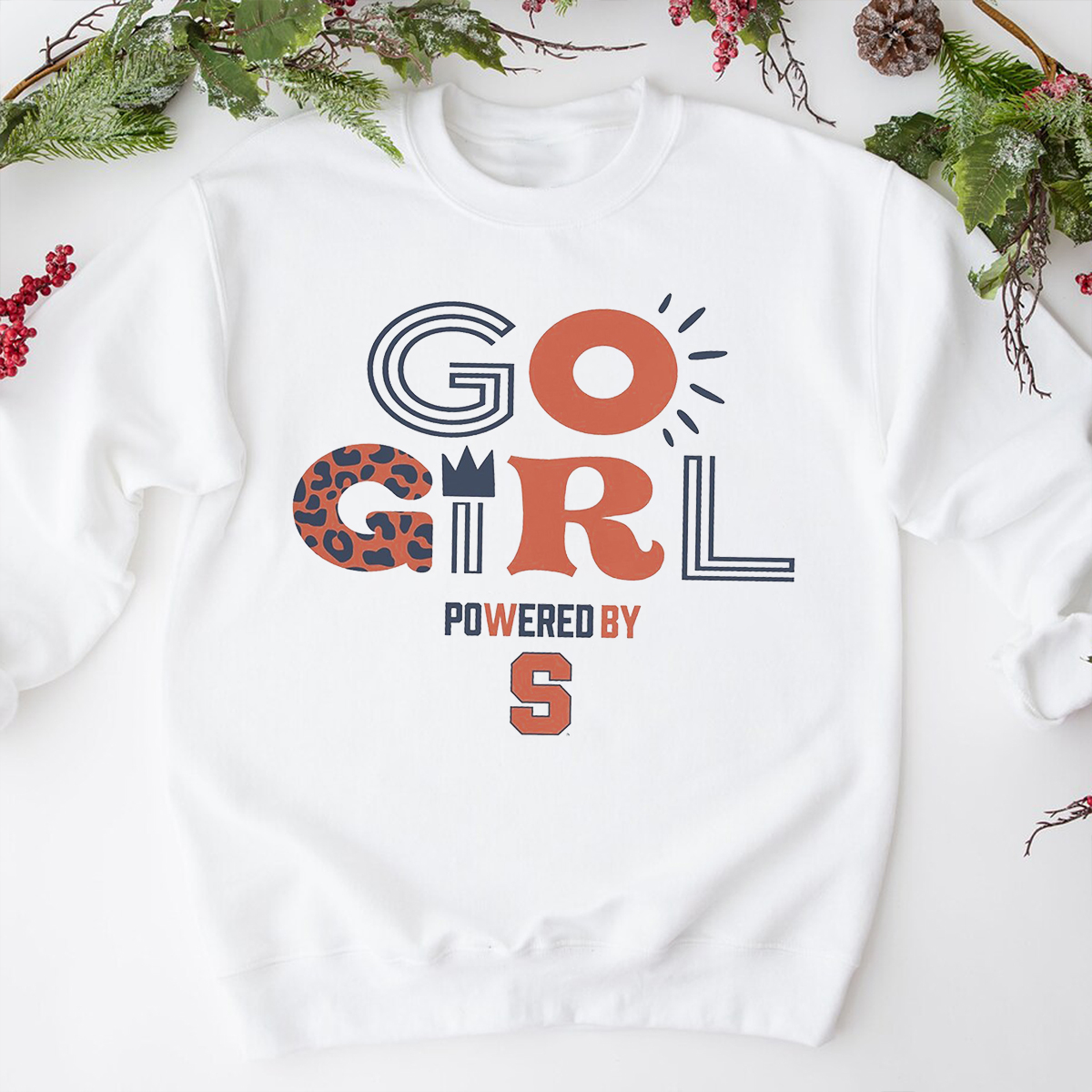 Gameday Couture Syracuse Orange PoweredBy Go Girl T-Shirt - Empowering Syracuse Basketball Fans