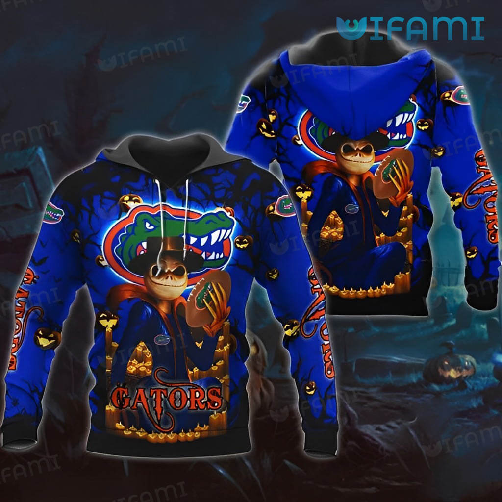 Gators Hoodie Jack Skellington Halloween Pumpkin Football - Perfect For Fans