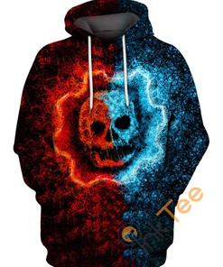 Gears Of War Logo Hoodie 3D, Gaming Gifts For Men 