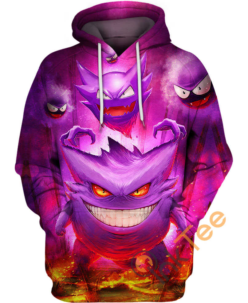 Gengar And His Buddies Hoodie 3D, Pokemon Gifts For Men