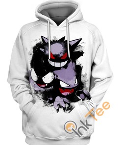 Gengar Gatsly Haunter Hoodie 3D, All Over Print
