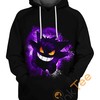 Gengar Purple Light Hoodie 3D, All Over Print 