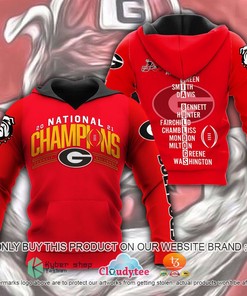 Georgia Bulldogs 2021 National Champions All Over Print 3D Hoodie And For Fans