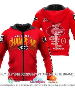 Georgia Bulldogs 2021 National Champions All Over Print 3D Hoodie And  For Fans