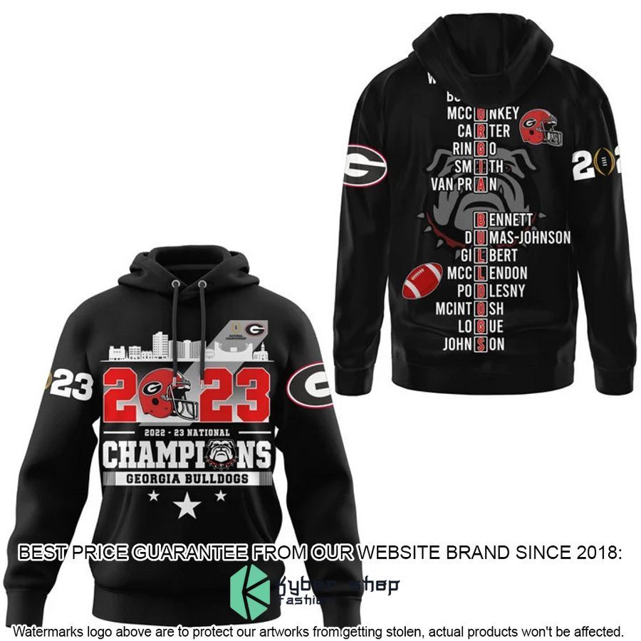 Georgia Bulldogs 2023 National Champions 3D Hoodie, Personalized