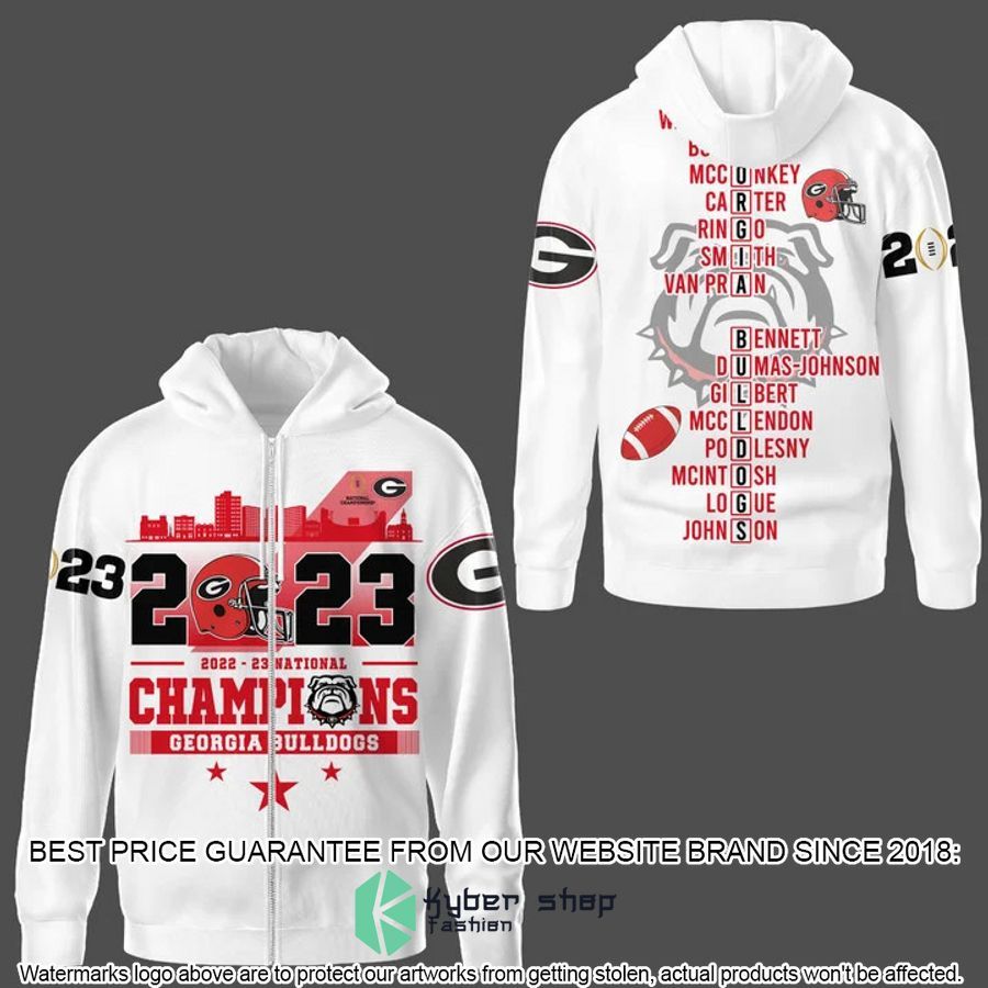 Georgia Bulldogs 2023 National Champions 3D Hoodie, Personalized