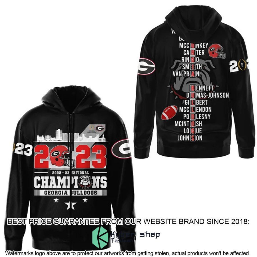 Georgia Bulldogs 2023 National Champions 3D Hoodie, Personalized