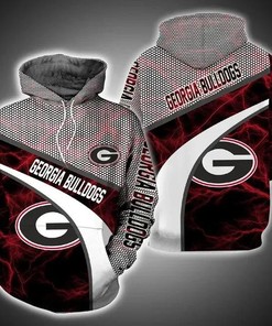Georgia Bulldogs Armor Thunder 3D Hoodie - Perfect Gift For Him