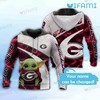 Georgia Bulldogs Baby Yoda 3D Hoodie - Unique Gift Idea