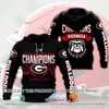 Georgia Bulldogs Champions All Over Print 3D Hoodie And  For Fans