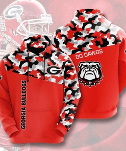 Georgia Bulldogs Football All Over Print Hoodie For Ncaa Fans