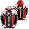 Georgia Bulldogs For Bulldogs 3D All Over Print Zip Hoodie - Rock Your Ncaa Fan Look With Style