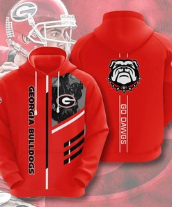Georgia Bulldogs Go Dawgs American Football 3D All Over Print Zip Hoodie - Show Your Love For Ncaa Fans