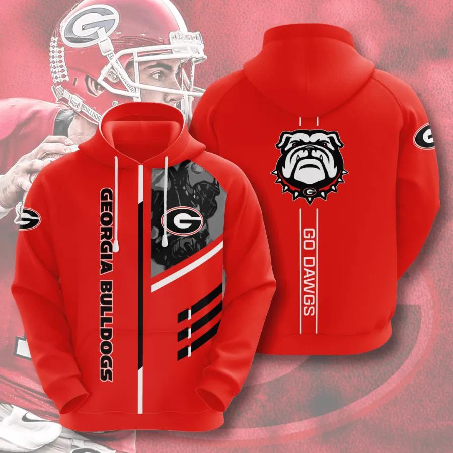 Georgia Bulldogs Go Dawgs American Football 3D Hoodie - Must-Have For Fans