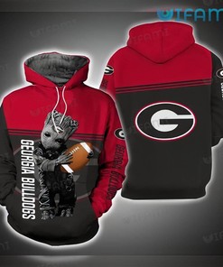 Georgia Bulldogs Groot Football Helmet 3D Hoodie - Ideal Bulldogs Gift