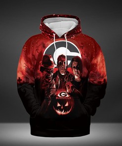 Georgia Bulldogs Halloween 3D All Over Print Zip Hoodie - Perfect Ncaa Gift