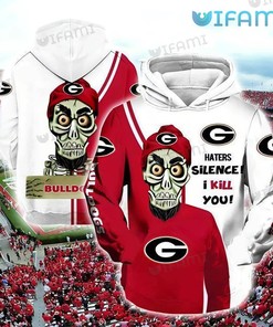 Georgia Bulldogs Hoodie 3D Achmed Skull - Show Your Love For Georgia Bulldogs And Spread Laughter