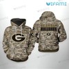 Georgia Bulldogs Hoodie 3D Camo Pattern - Get Your Camo Pattern Hoodie Now