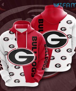 Georgia Bulldogs Hoodie 3D Logo Pattern - Get Your Own Logo Pattern Hoodie To Show Your Love For Ncaa Fans