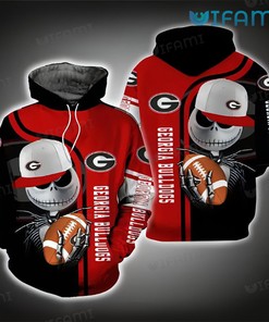 Georgia Bulldogs Jack Skellington 3D Hoodie - Perfect Halloween Gift