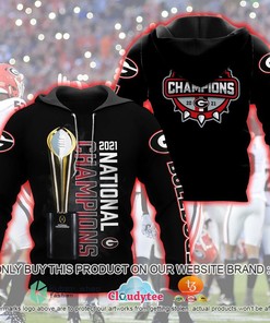 Georgia Bulldogs National Champions 2021 Custom All Over Print 3D Hoodie And 