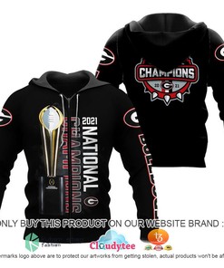 Georgia Bulldogs National Champions 2021 Custom All Over Print 3D Hoodie And