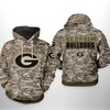 Georgia Bulldogs Ncaa Camo Veteran 3D All Over Print Hoodie, Zip-Up Hoodie - A Hoodie For Real Ncaa Fans 