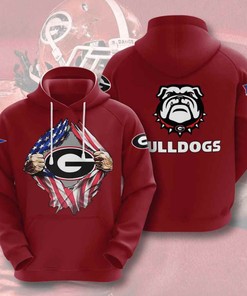 Georgia Bulldogs Sports All Over Print 3D Hoodie